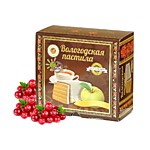 Пастила Вологодская мануфактура без сахара с клюквой 115гр.